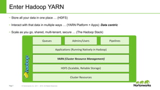 Apache Hadoop YARN: Past, Present and Future | PPTX