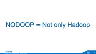 Copyright © 2015, Intel Corporation. All rights reserved.
NODOOP = Not only Hadoop
18
 