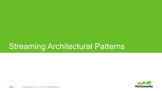 Design Patterns For Real Time Streaming Data Analytics | PPTX