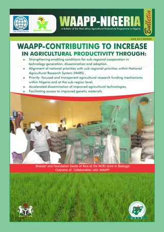 WAAPP Nigeria Bulletin June 2013 Edition