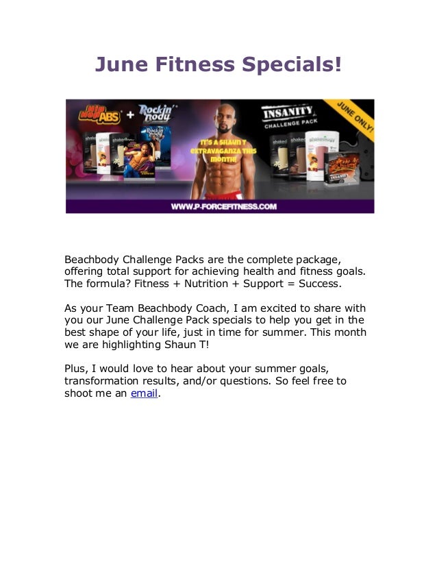 June Fitness Specials