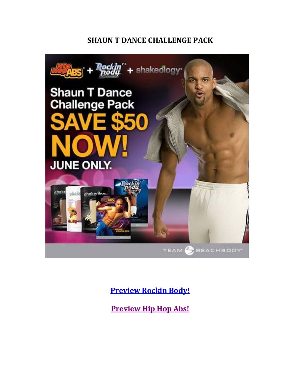 June Fitness Specials