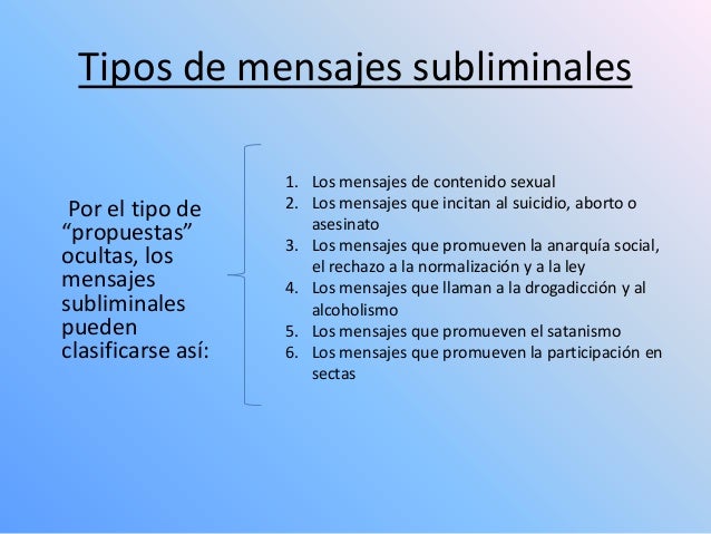 Mensajes Subliminales Tipos | mensajes subliminales Mensajes Subliminales Tipos | mensajes subliminales
