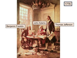 1776
Benjamin Franklin
Thomas Jefferson
John Adams
 