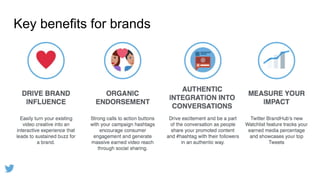 Key benefits for brands
 