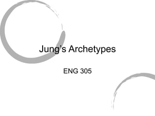 Jung’s Archetypes ENG 305 
