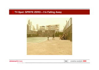 TV-Spot: SPRITE ZERO – I‘m Falling Away




                                          33   creative analytic 3000
 