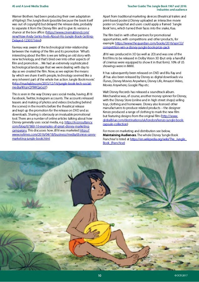 Jungle book fact sheet