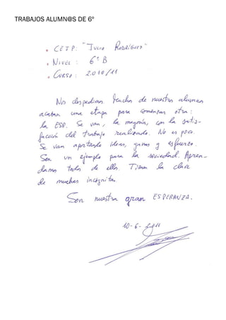 TRABAJOS ALUMN@S DE 6º
 