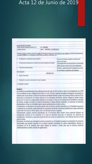 Acta 12 de Junio de 2019
 
