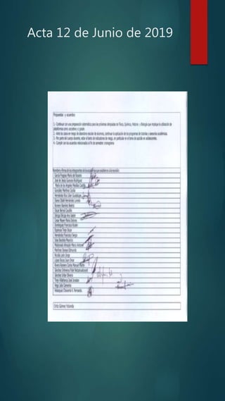Acta 12 de Junio de 2019
 