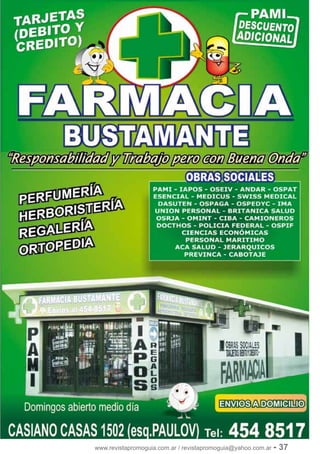 www.revistapromoguia.com.ar / revistapromoguia@yahoo.com.ar - 37
 