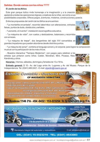 www.revistapromoguia.com.ar / revistapromoguia@yahoo.com.ar - 61
 