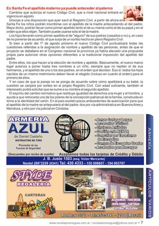 www.revistapromoguia.com.ar / revistapromoguia@yahoo.com.ar - 7
 