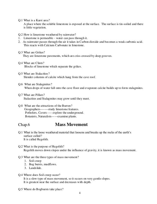 Junior Cert Geography Notes