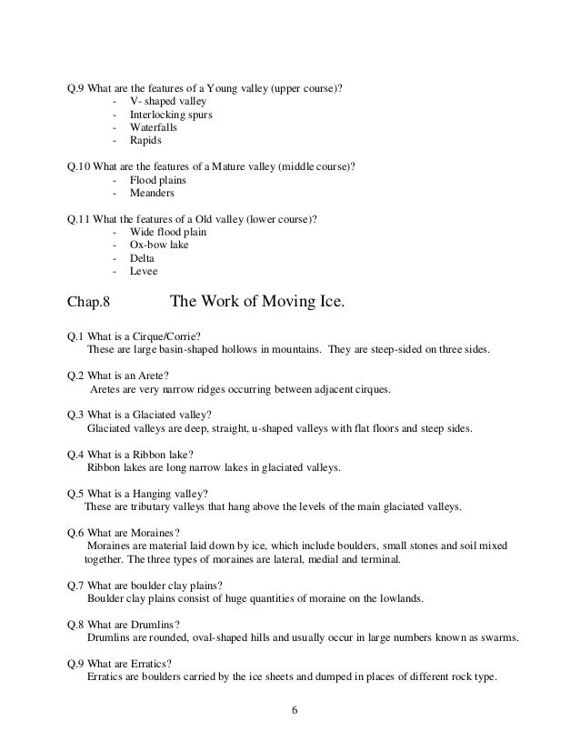 Junior Cert Geography Notes