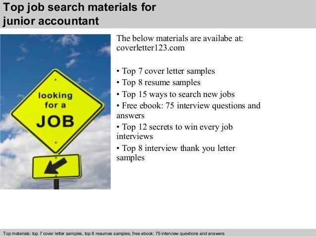 Junior accountant cover letter