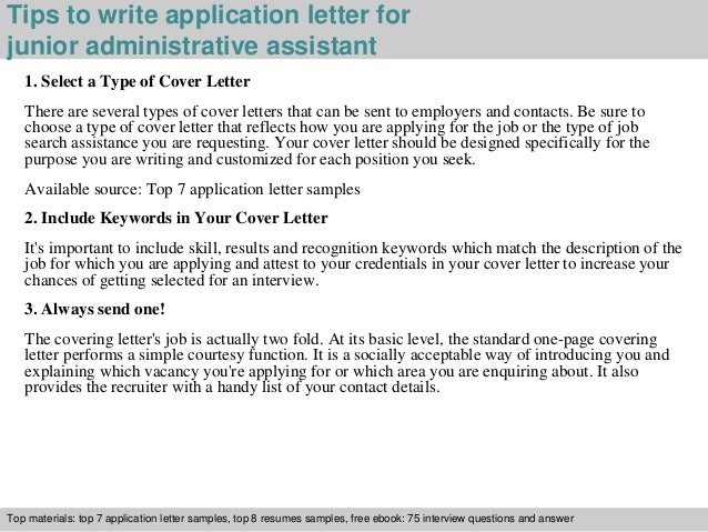 administrative cover letter