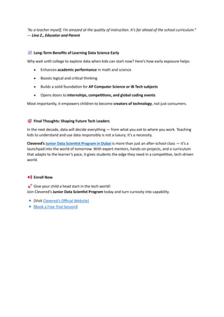 Junior Data Scientist Program for Teens: Clevered’s Coding Program for ...
