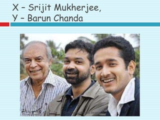X – Srijit Mukherjee,
Y – Barun Chanda
Qui9 Grand Annual Season 5
 