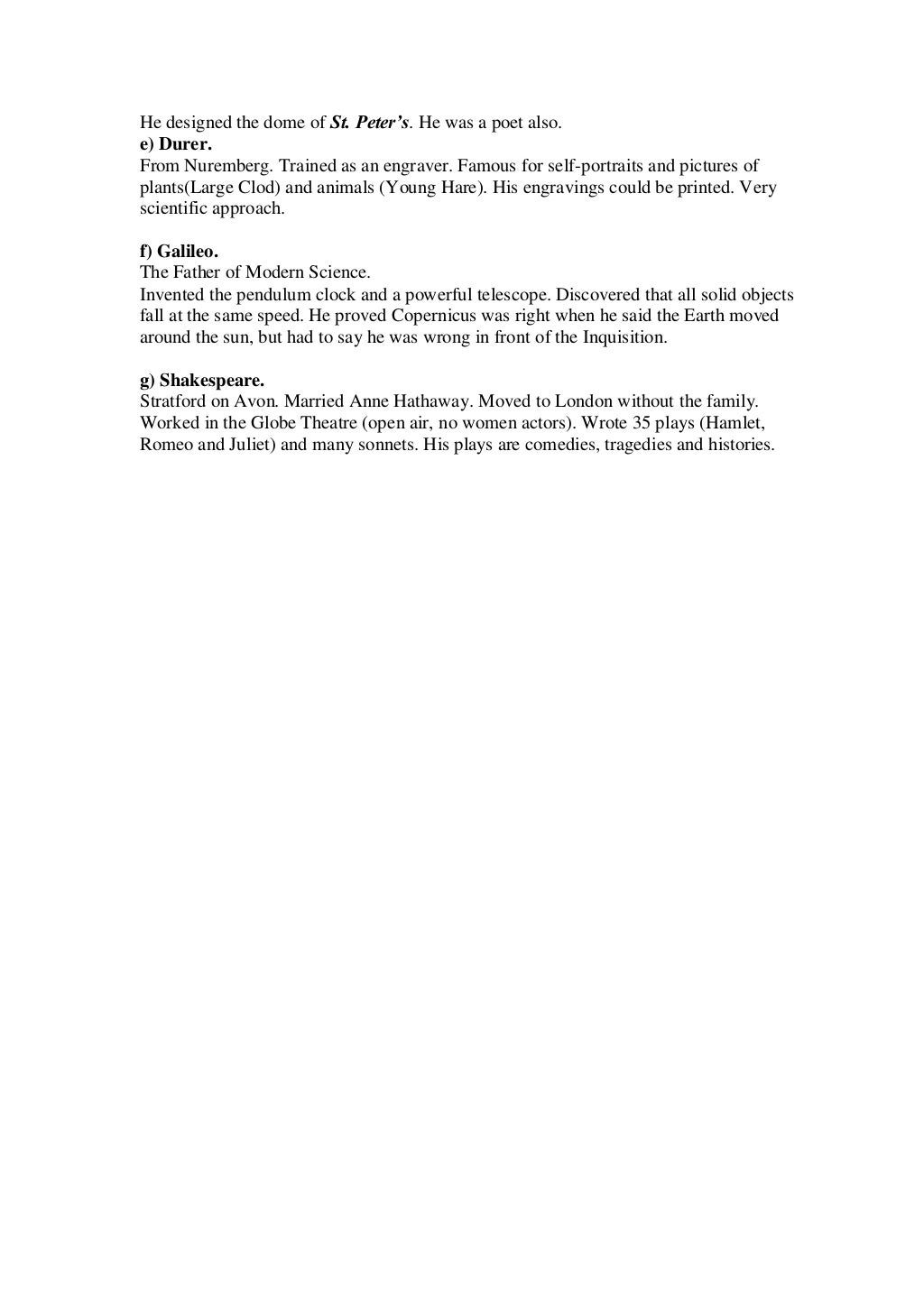 Junior Cert First Year History Notes