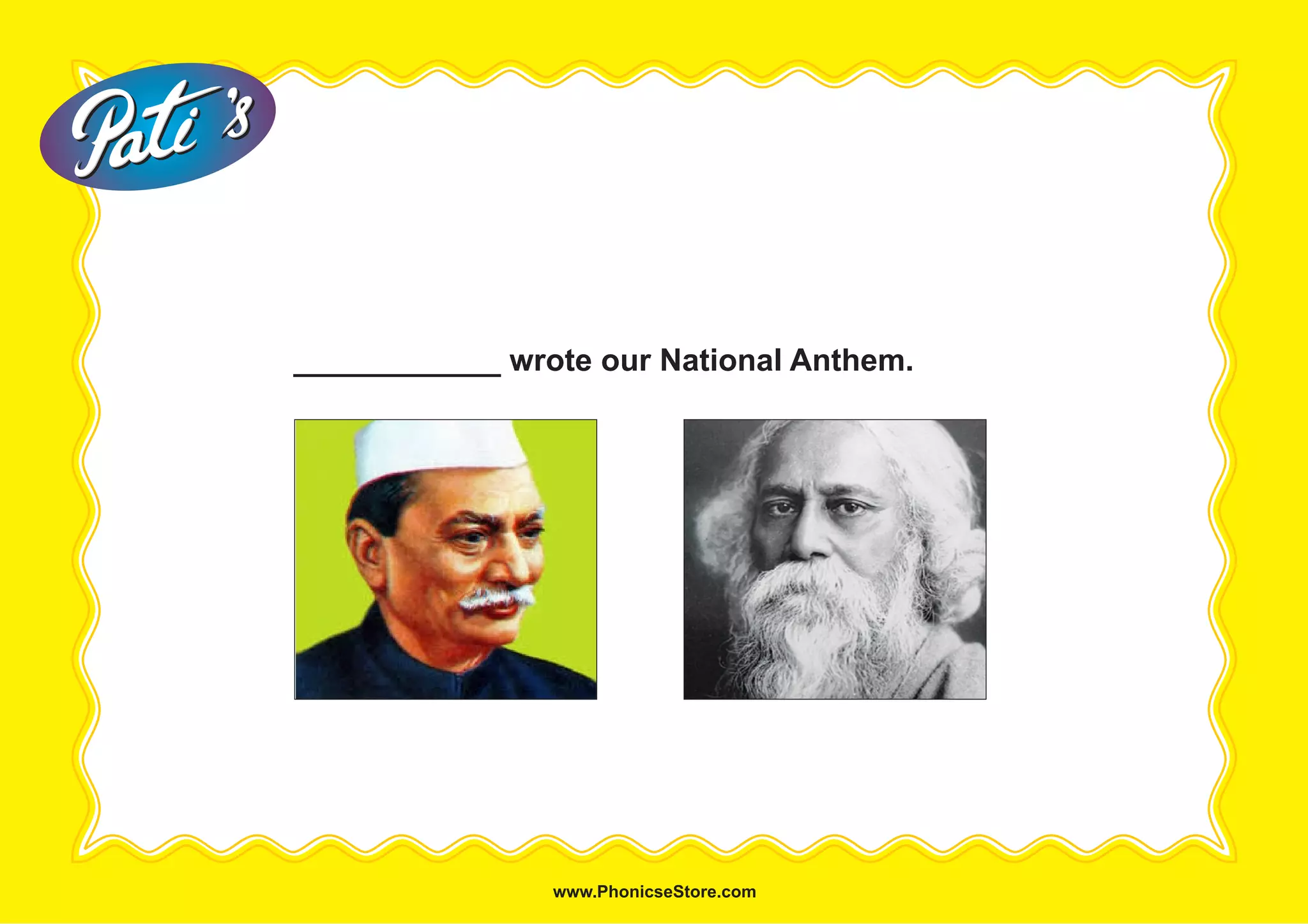 ____________ wrote our National Anthem.
 