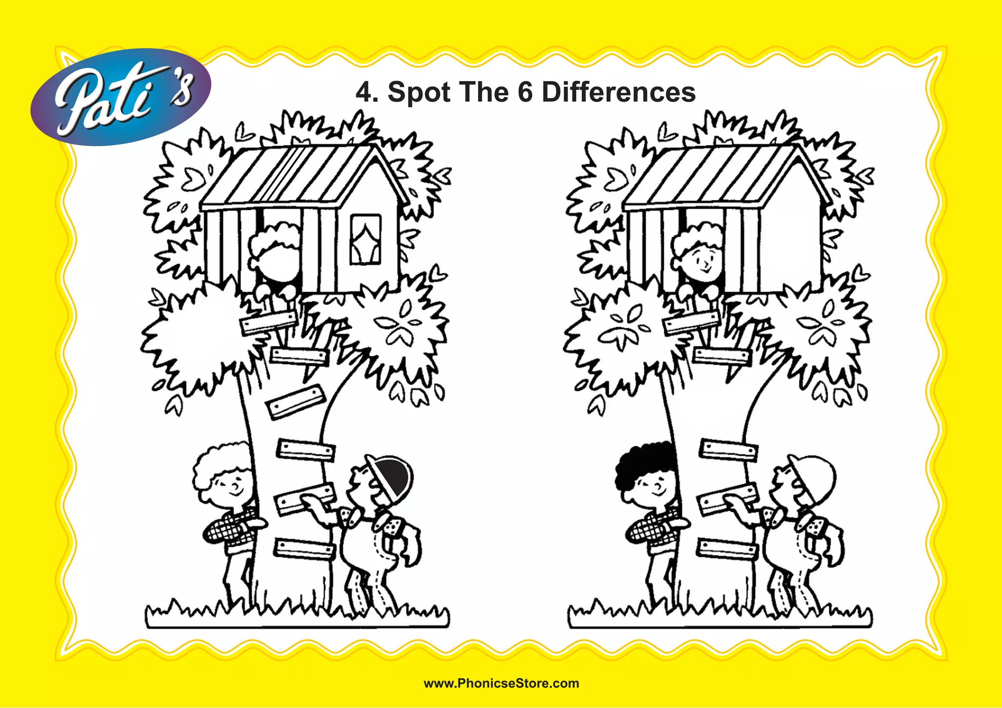 4. Spot The 6 Differences
 