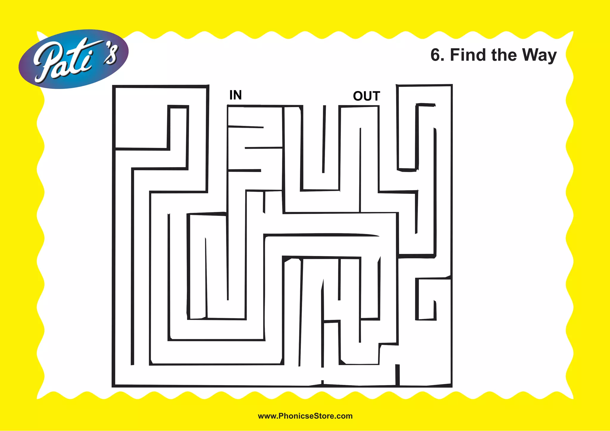 6. Find the Way
IN OUT
 