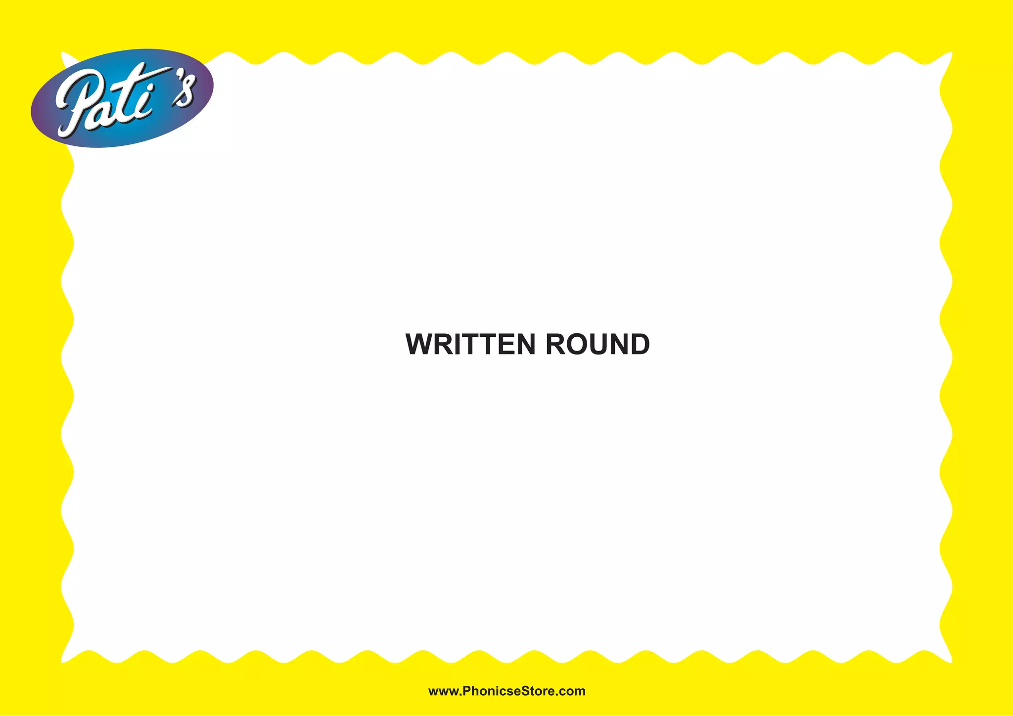 WRITTEN ROUND
 