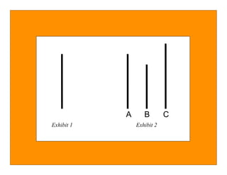 A      B        C
Exhibit 1       Exhibit 2
 