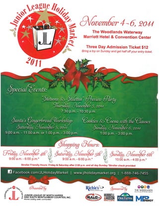 Junior league holiday market in the woodlands
