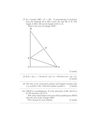 Junior olympiad | PDF