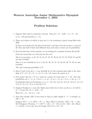 Junior olympiad | PDF