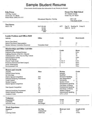 Junior Packet - Spring 2013