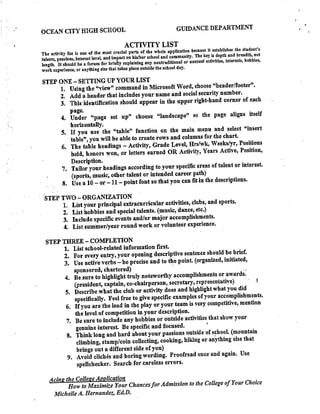 Junior Packet - Spring 2013