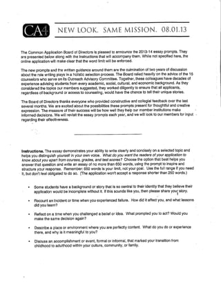 Junior Packet - Spring 2013