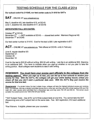 Junior Packet - Spring 2013