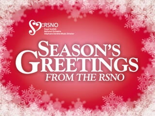 Christmas Greetings from RSNO Junior Chorus