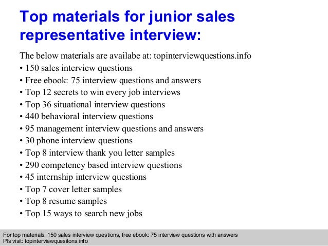 junior sales resume
