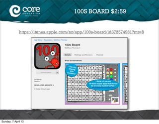100S BOARD $2:59


              https://itunes.apple.com/nz/app/100s-board/id372574961?mt=8




Sunday, 7 April 13
 