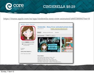 CINDERELLA $8:29


   https://itunes.apple.com/nz/app/cinderella-nosy-crow-animated/id457366947?mt=8




Sunday, 7 April 13
 