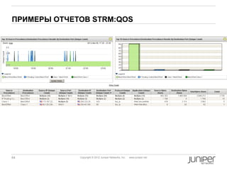 ПРИМЕРЫ ОТЧЕТОВ STRM:QOS




64           Copyright © 2012 Juniper Networks, Inc.   www.juniper.net
 