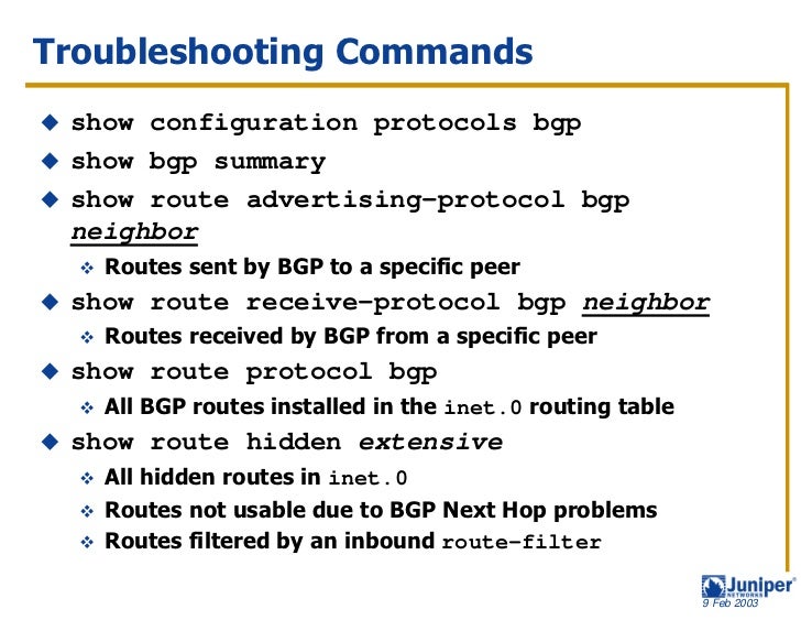 Juniper Bgp