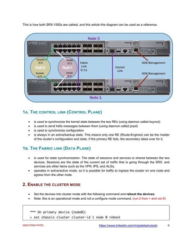 Juniper Chassis Cluster Configuration with SRX1500s PDF