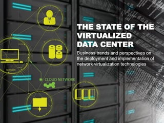 THE STATE OF THE
VIRTUALIZED
DATA CENTER
Business trends and perspectives on
the deployment and implementation of
network virtualization technologies
 