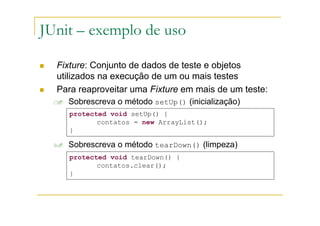 JUnit: framework de testes unitários