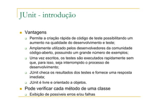 JUnit: framework de testes unitários