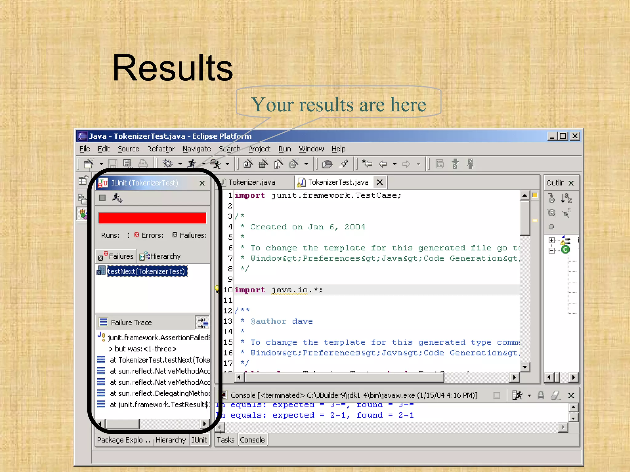 Results
Your results are here
 