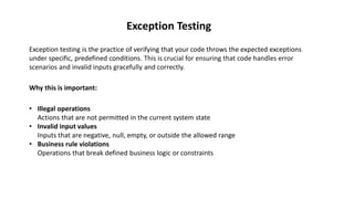 Junit Presentation Slide with explanation and code.pdf