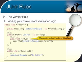 JUnit Kung Fu: Getting More Out of Your Unit Tests | PDF